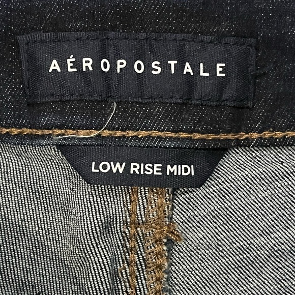 Aeropostale low rise midi mini Jean shorts - Picture 2 of 3